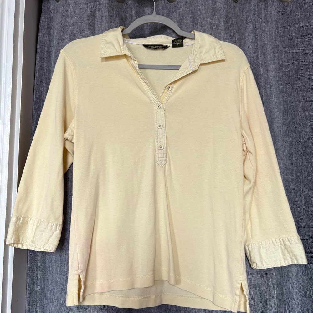 Women's Yellow Eddie Bauer Top